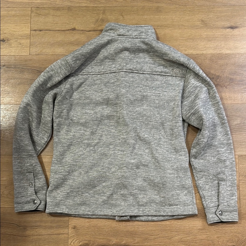 Gray Zip-Up Jacket With Pockets - image 3